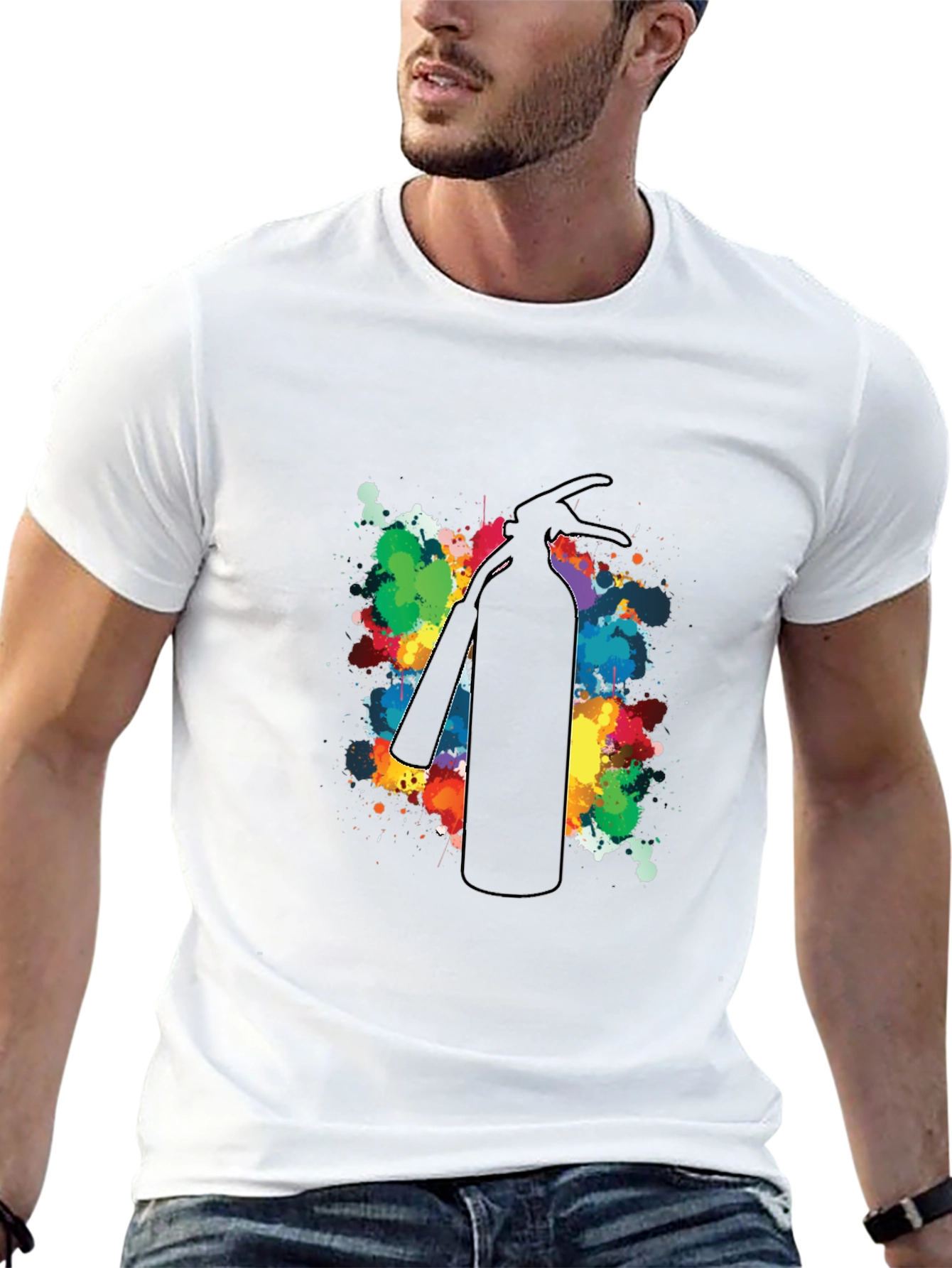 Fire Extinguisher Splash Art T-Shirt