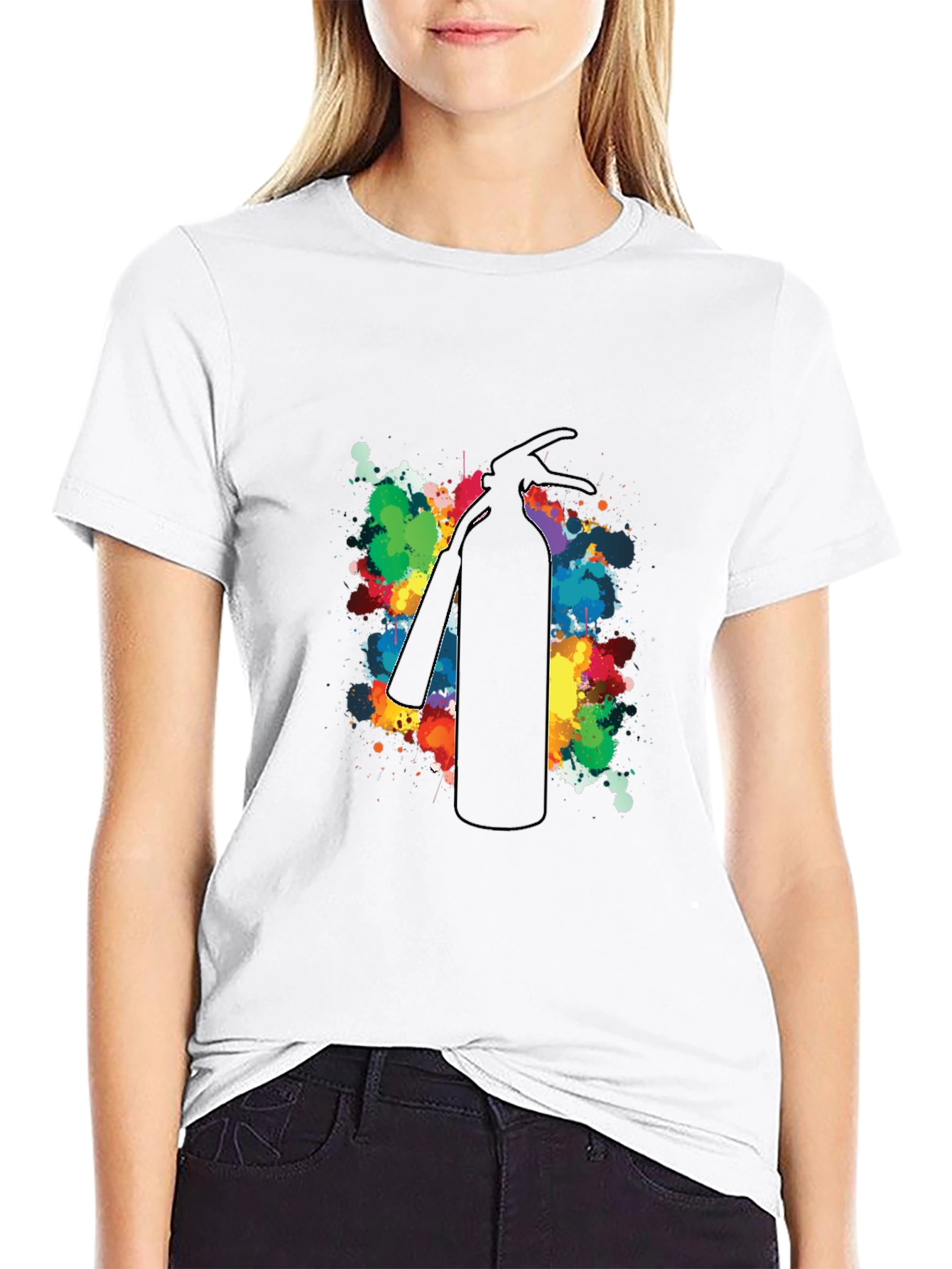 Fire Extinguisher Splash Art T-Shirt