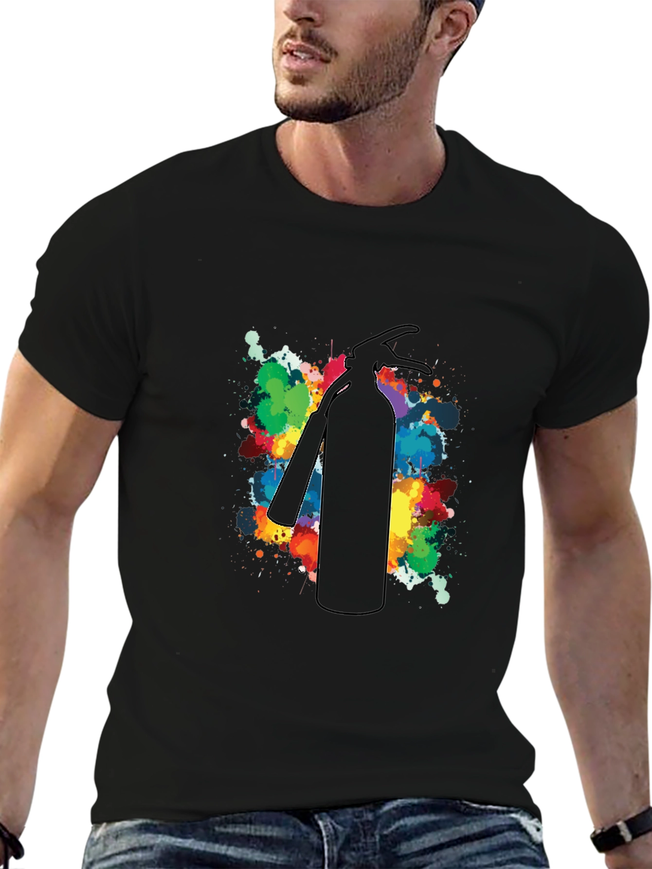 Fire Extinguisher Splash Art T-Shirt