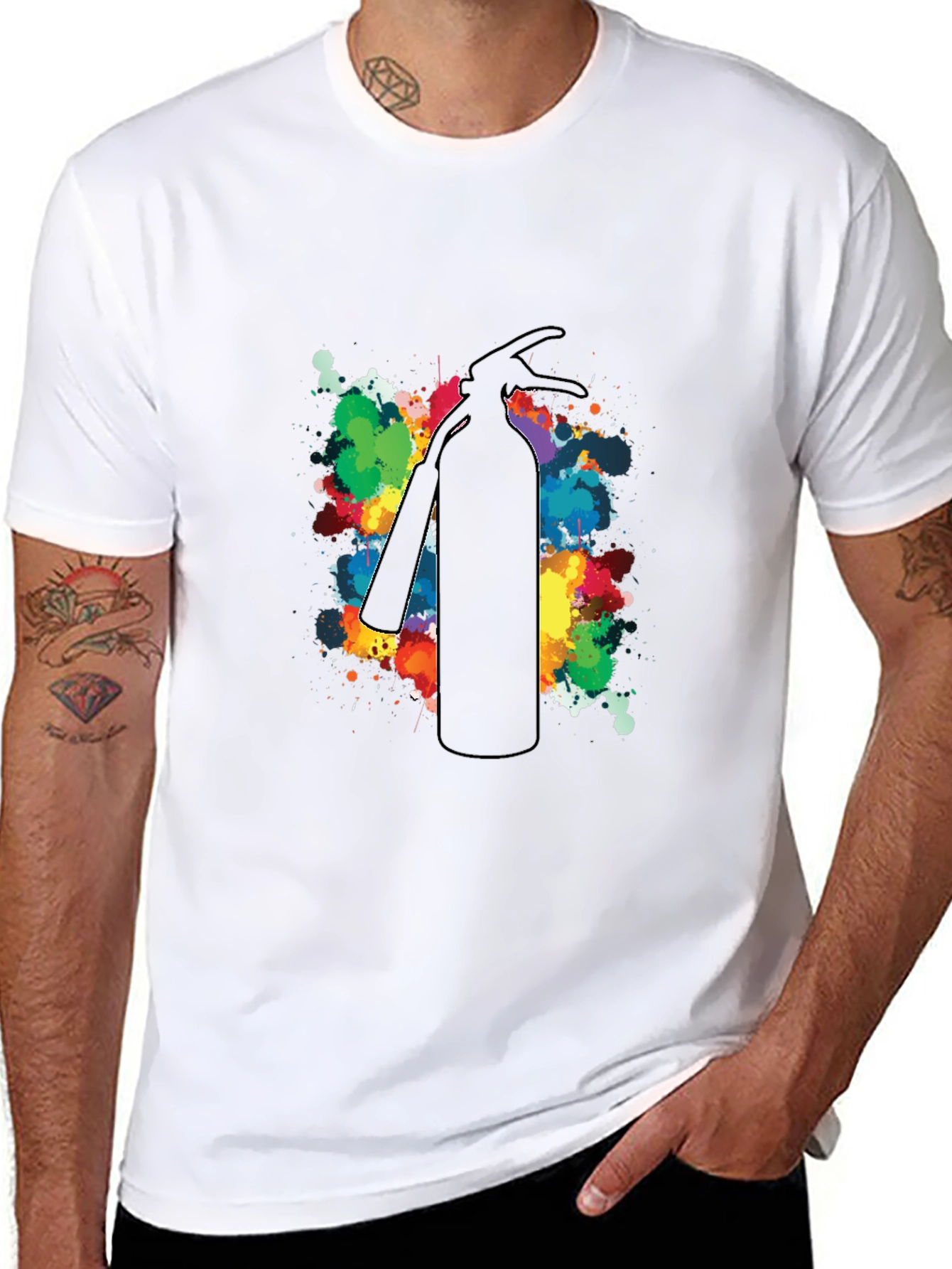 Fire Extinguisher Splash Art T-Shirt