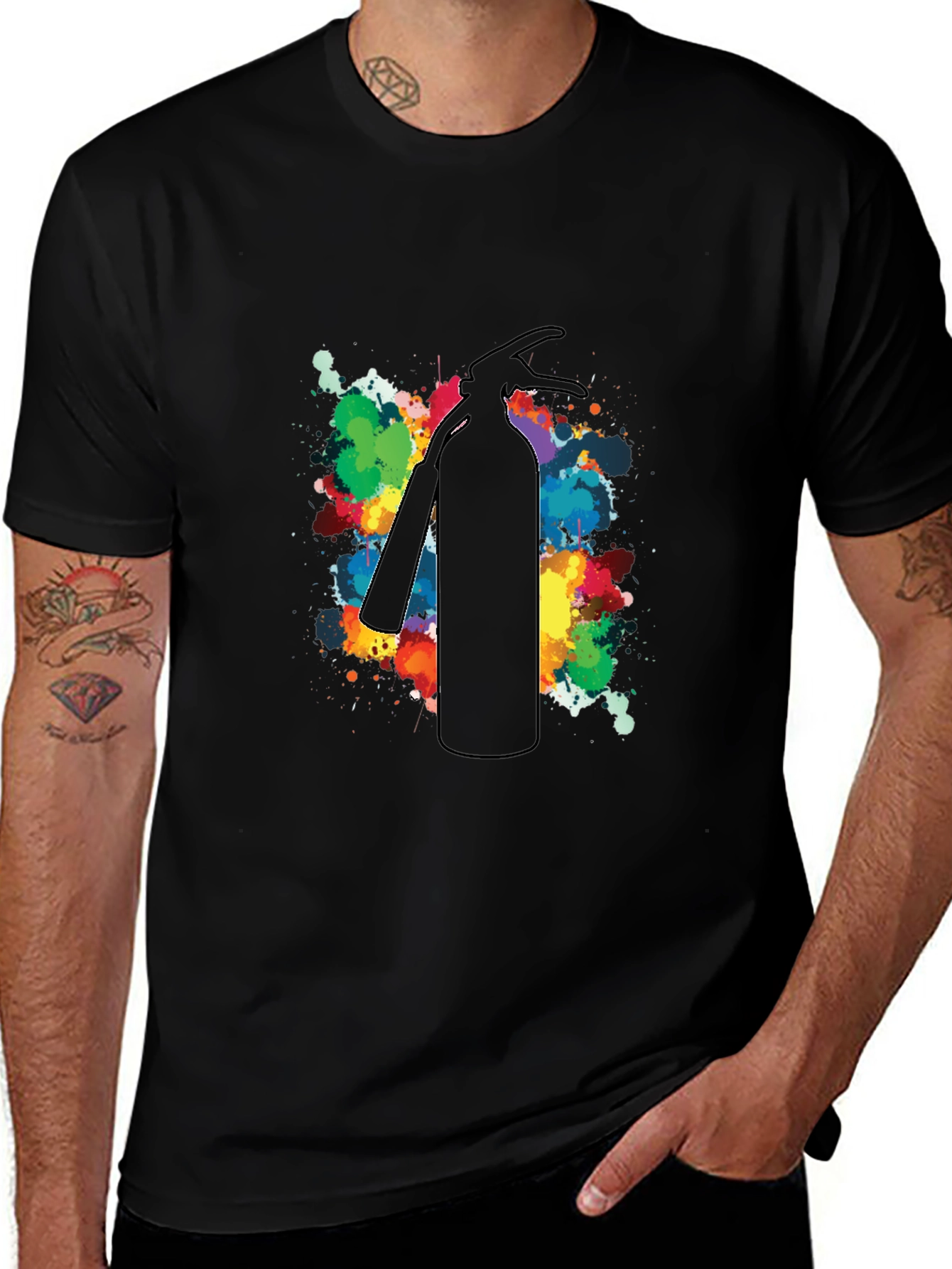 Fire Extinguisher Splash Art T-Shirt