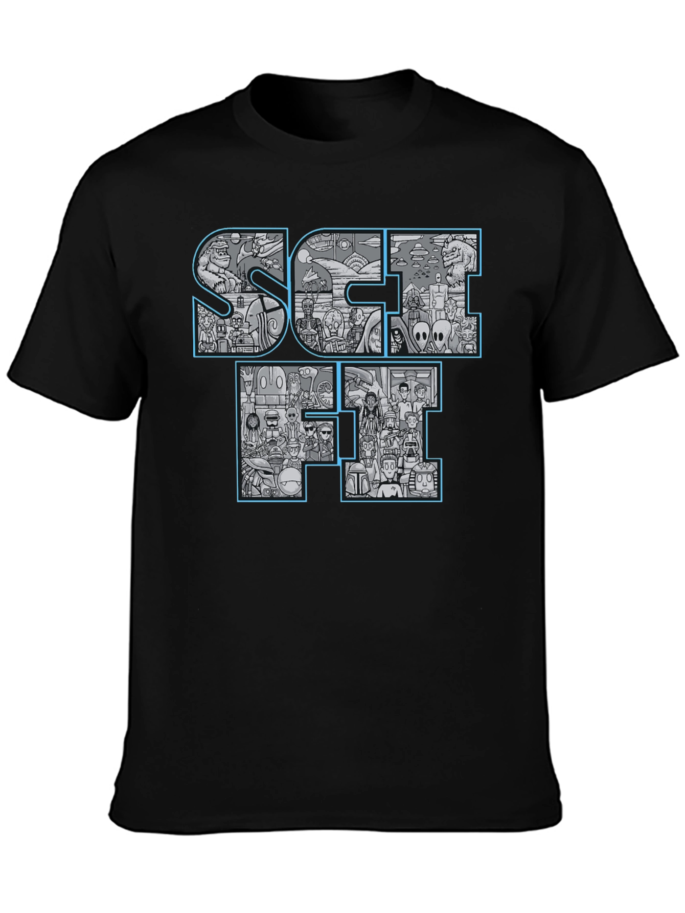 SCI-FI Character T-Shirt - Unique Graphic Tee