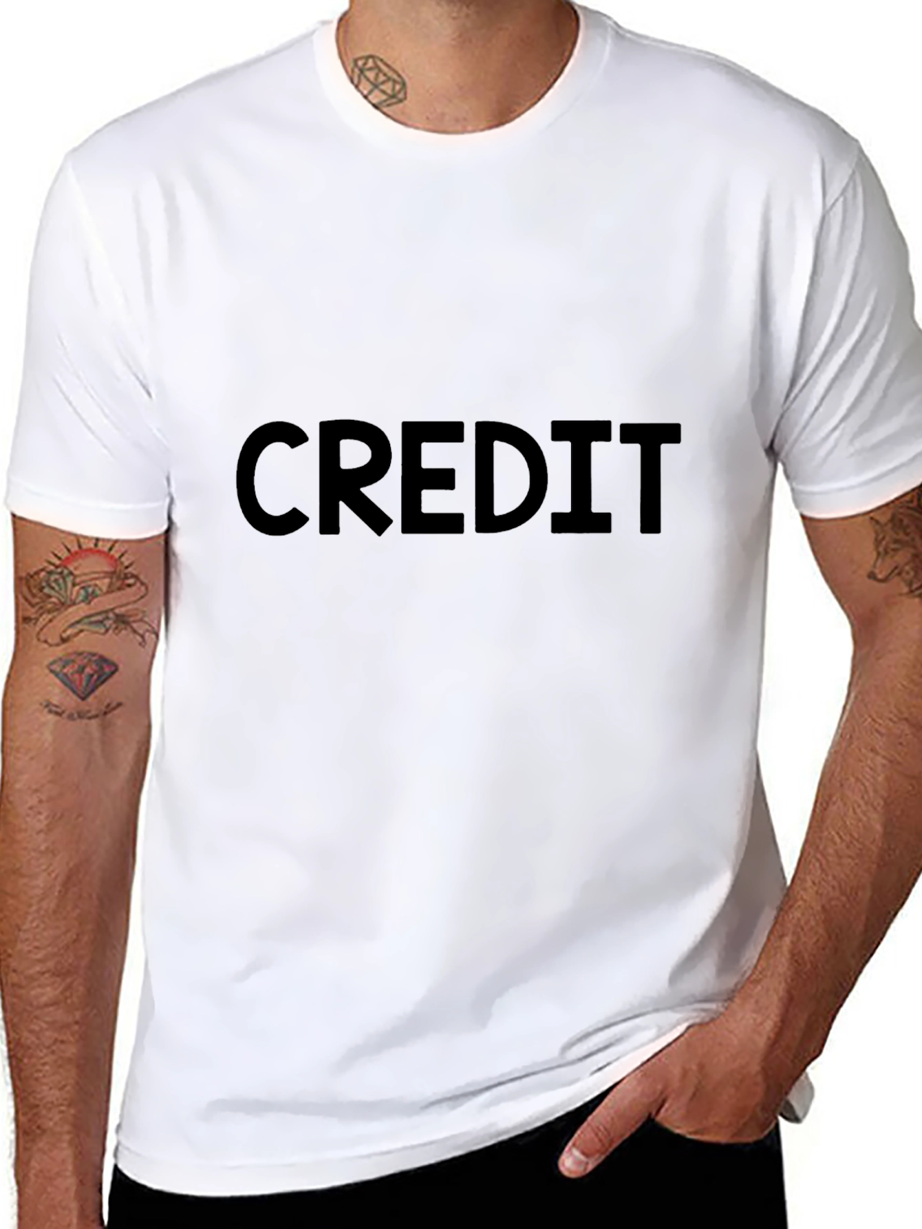 Black CREDIT Graphic Tee