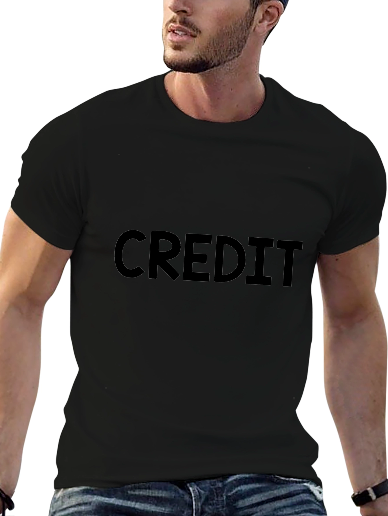 Black CREDIT Graphic Tee