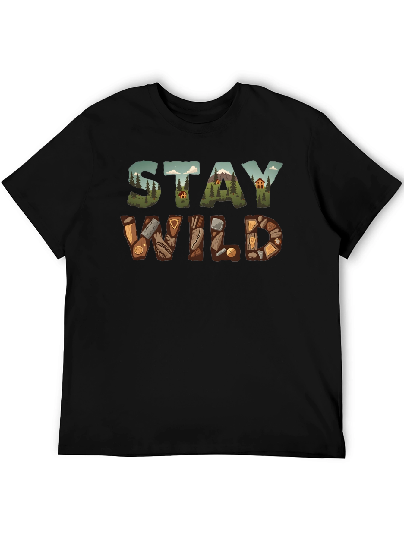 Stay Wild Graphic Tee - Nature Adventure Shirt