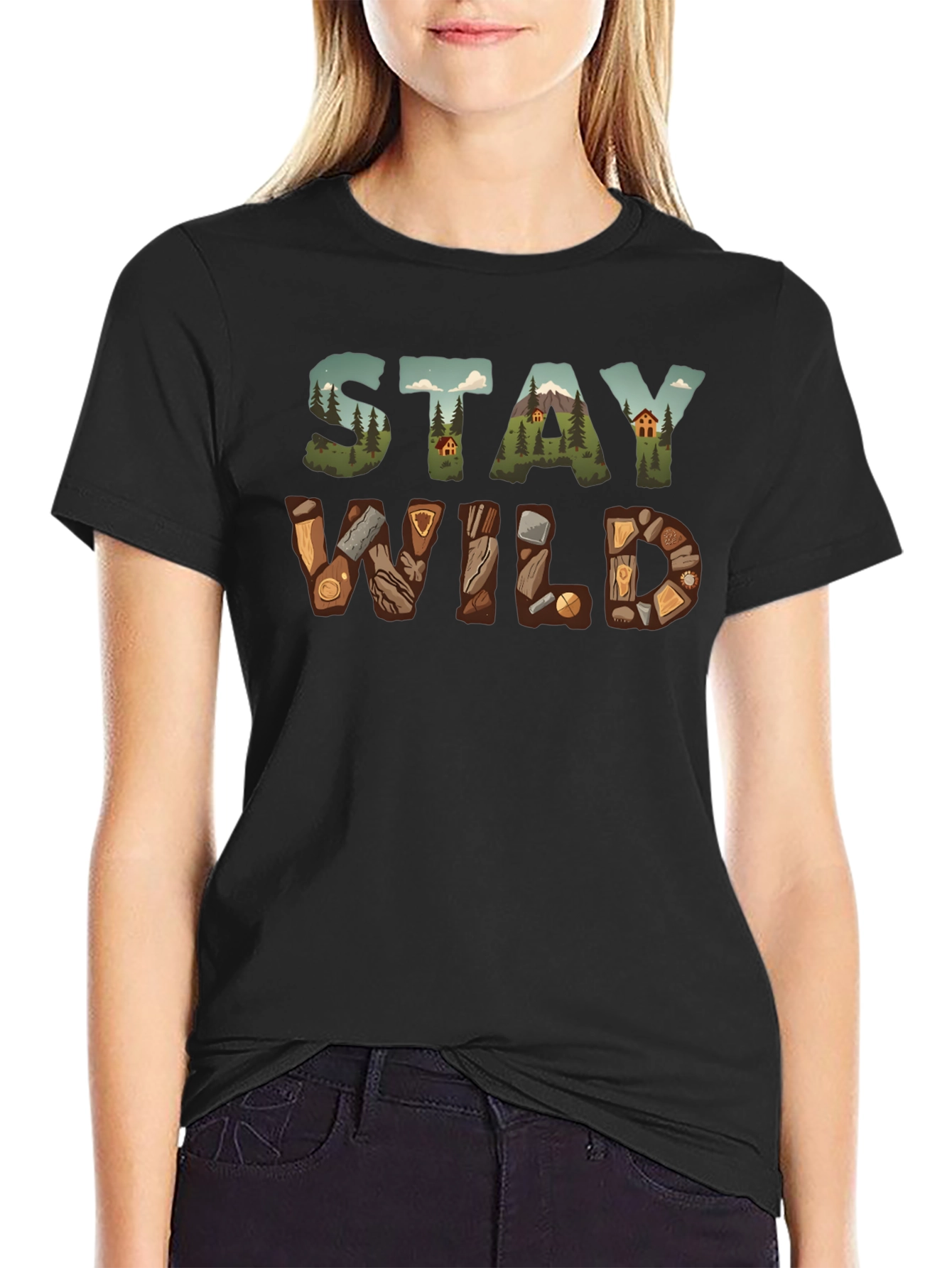 Stay Wild Graphic Tee - Nature Adventure Shirt
