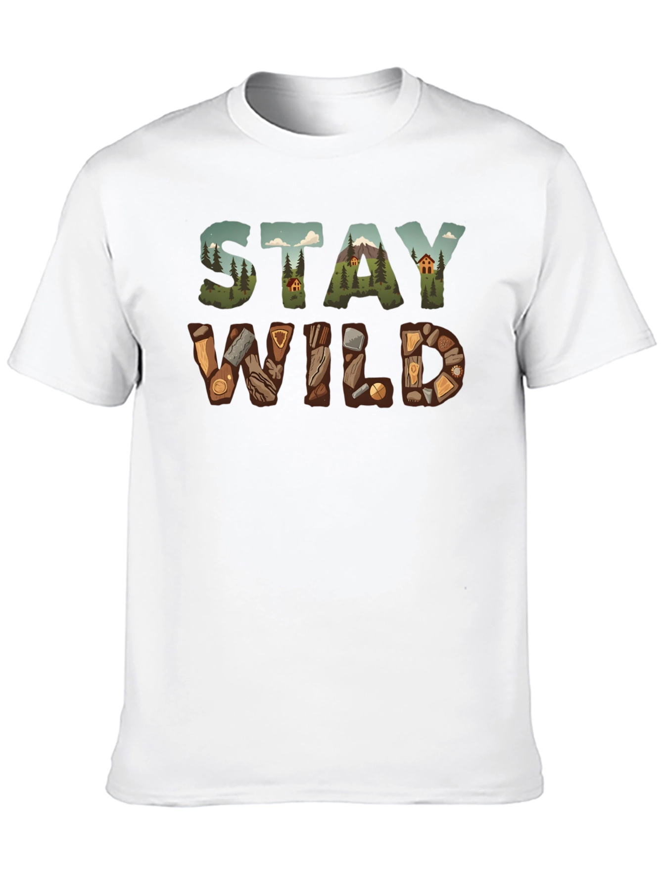 Stay Wild Graphic Tee - Nature Adventure Shirt