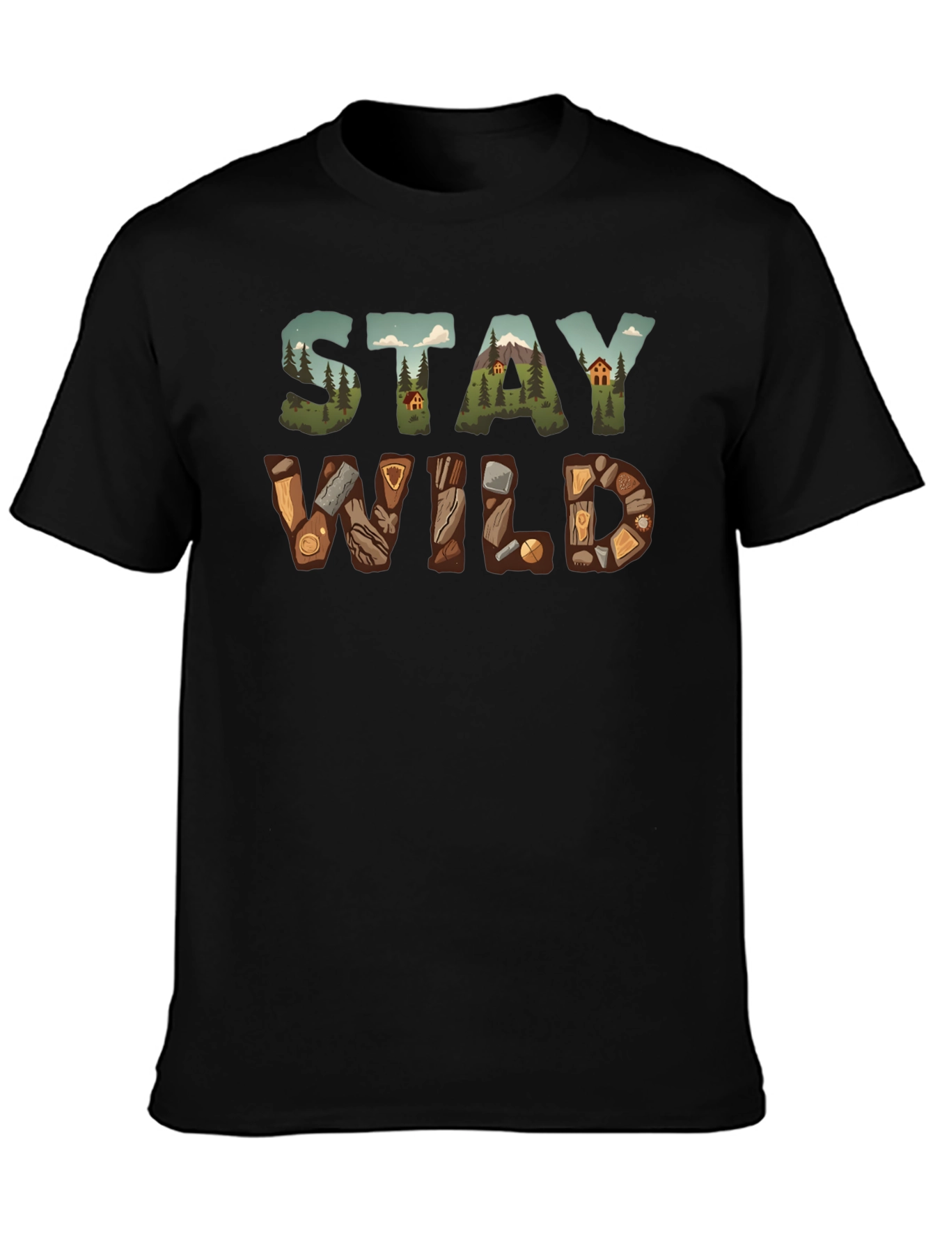 Stay Wild Graphic Tee - Nature Adventure Shirt