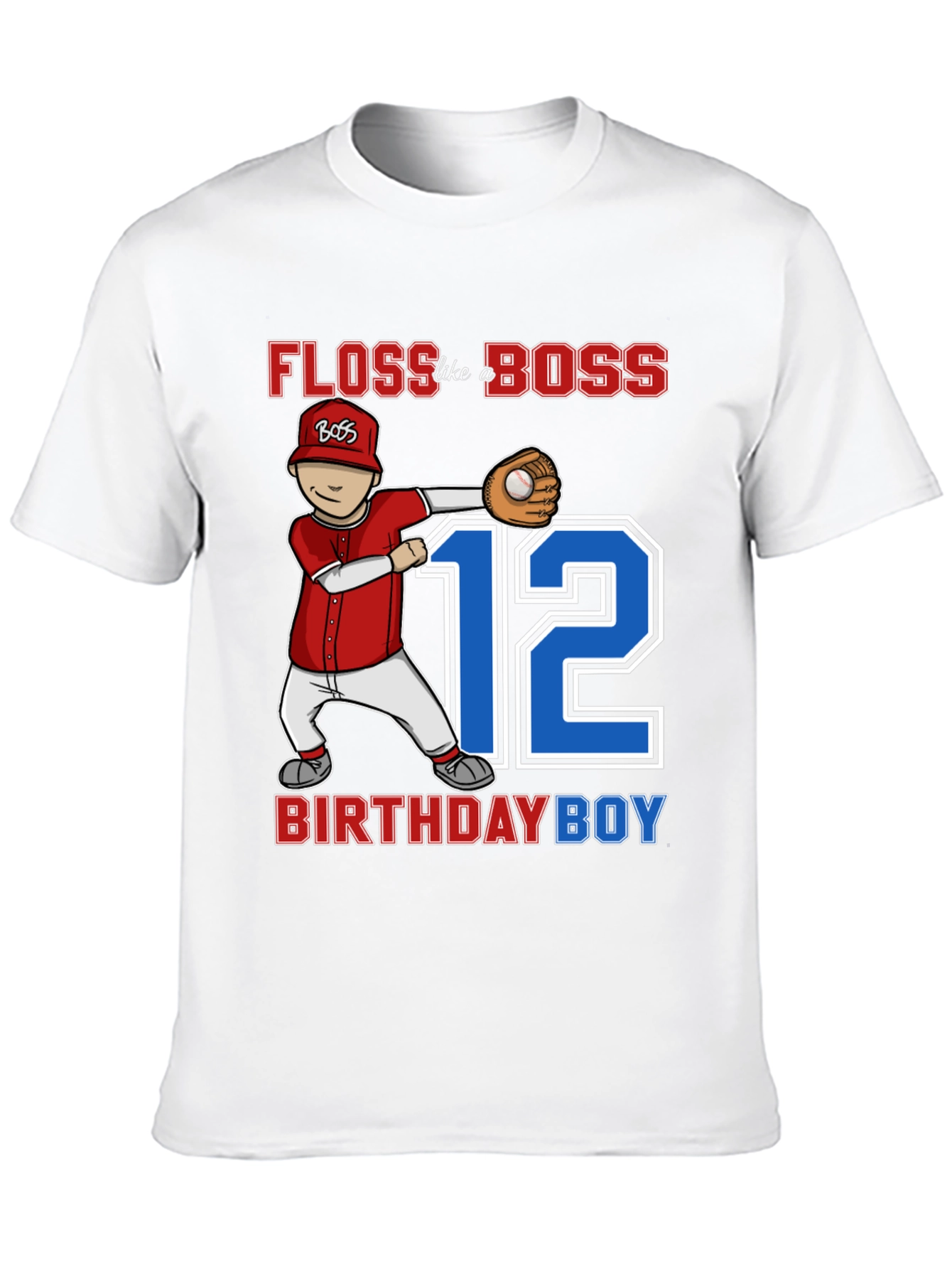 Floss Like a Boss 12th Birthday Boy T-Shirt