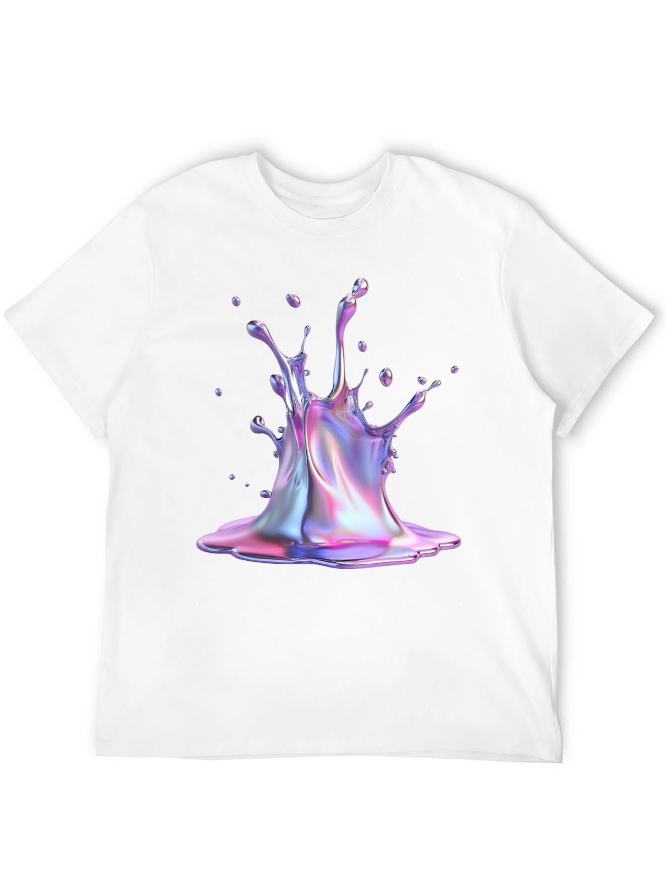 Iridescent Splash Graphic Tee - Unique Style!