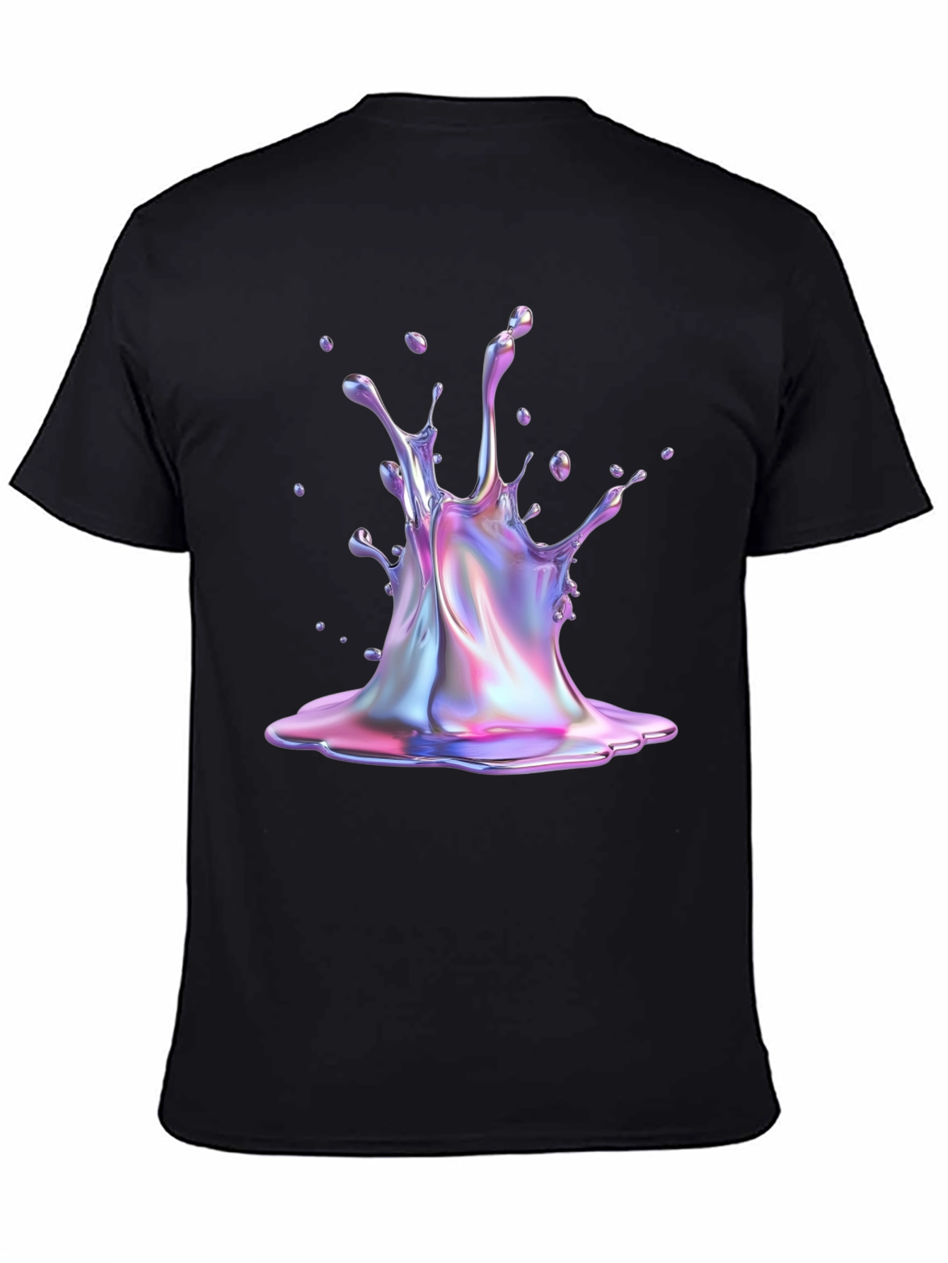 Iridescent Splash Graphic Tee - Unique Style!