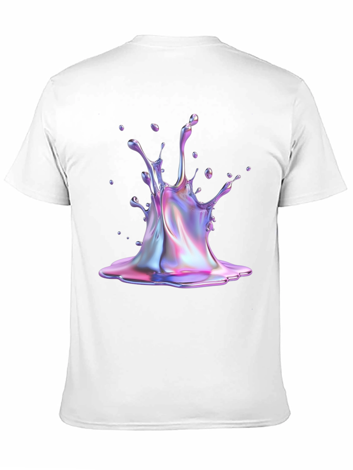Iridescent Splash Graphic Tee - Unique Style!