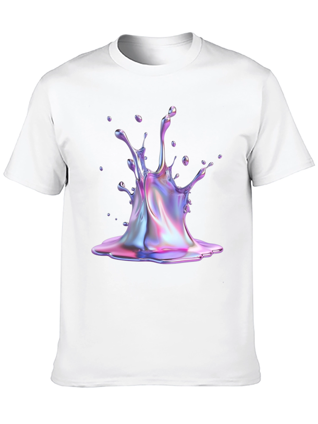 Iridescent Splash Graphic Tee - Unique Style!