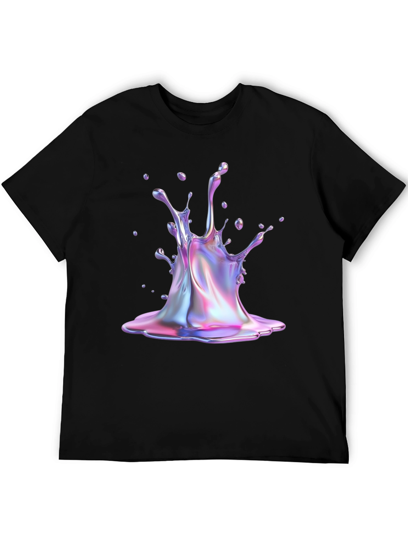 Iridescent Splash Graphic Tee - Unique Style!