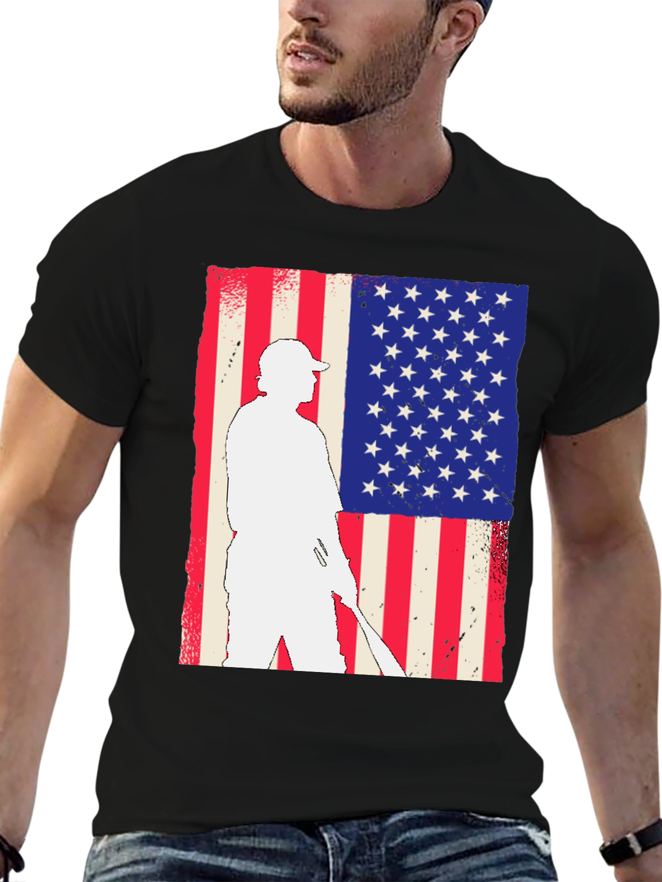 American Golfer Flag Graphic Tee
