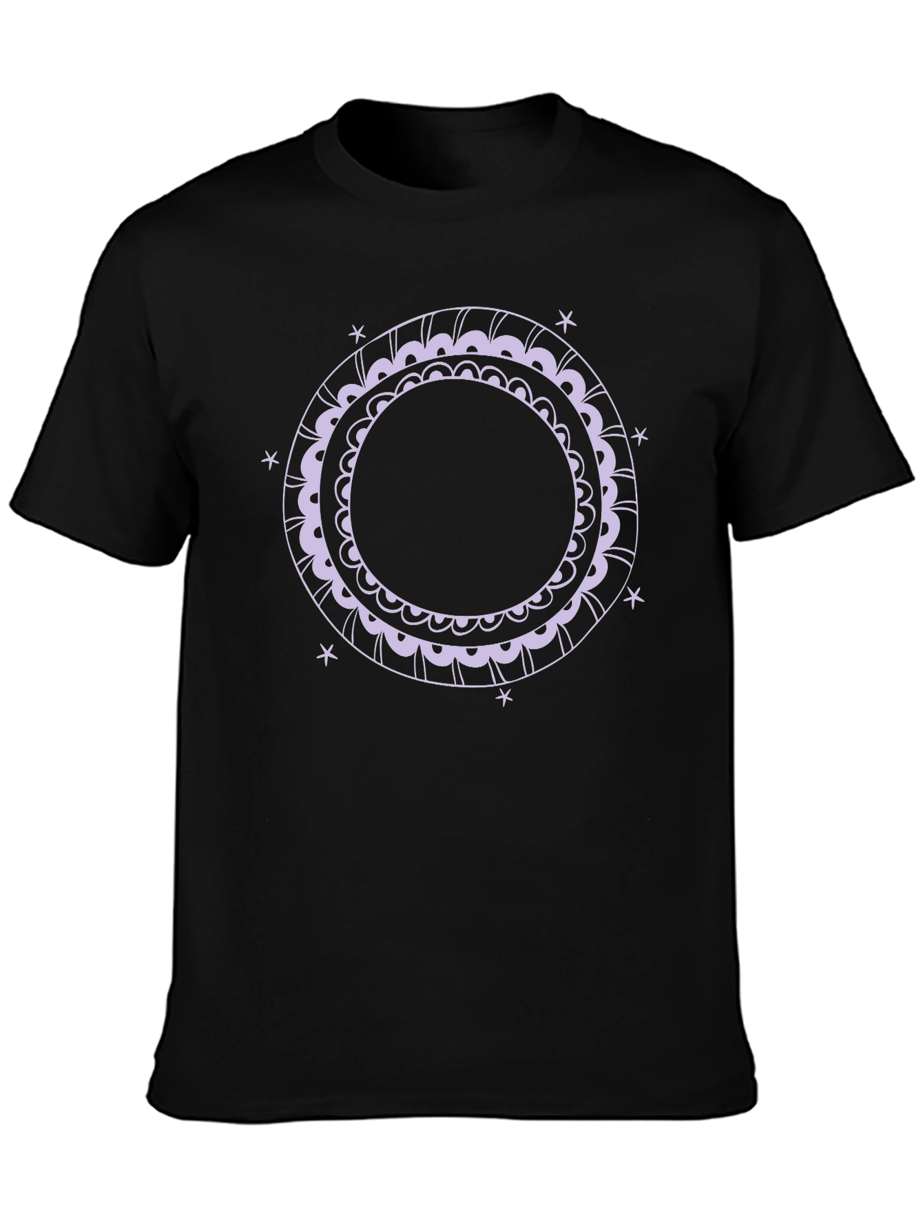 Cosmic Mandala Black T-Shirt