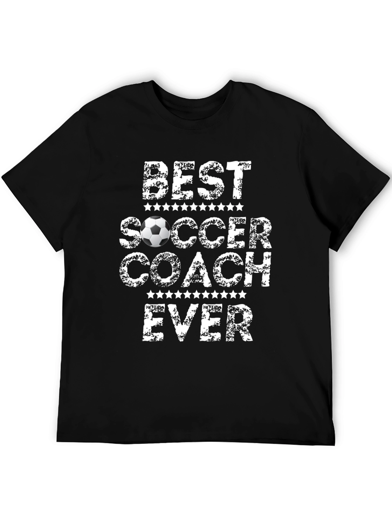 Best Soccer Coach Ever Graphic Tee - Black T-Shirt