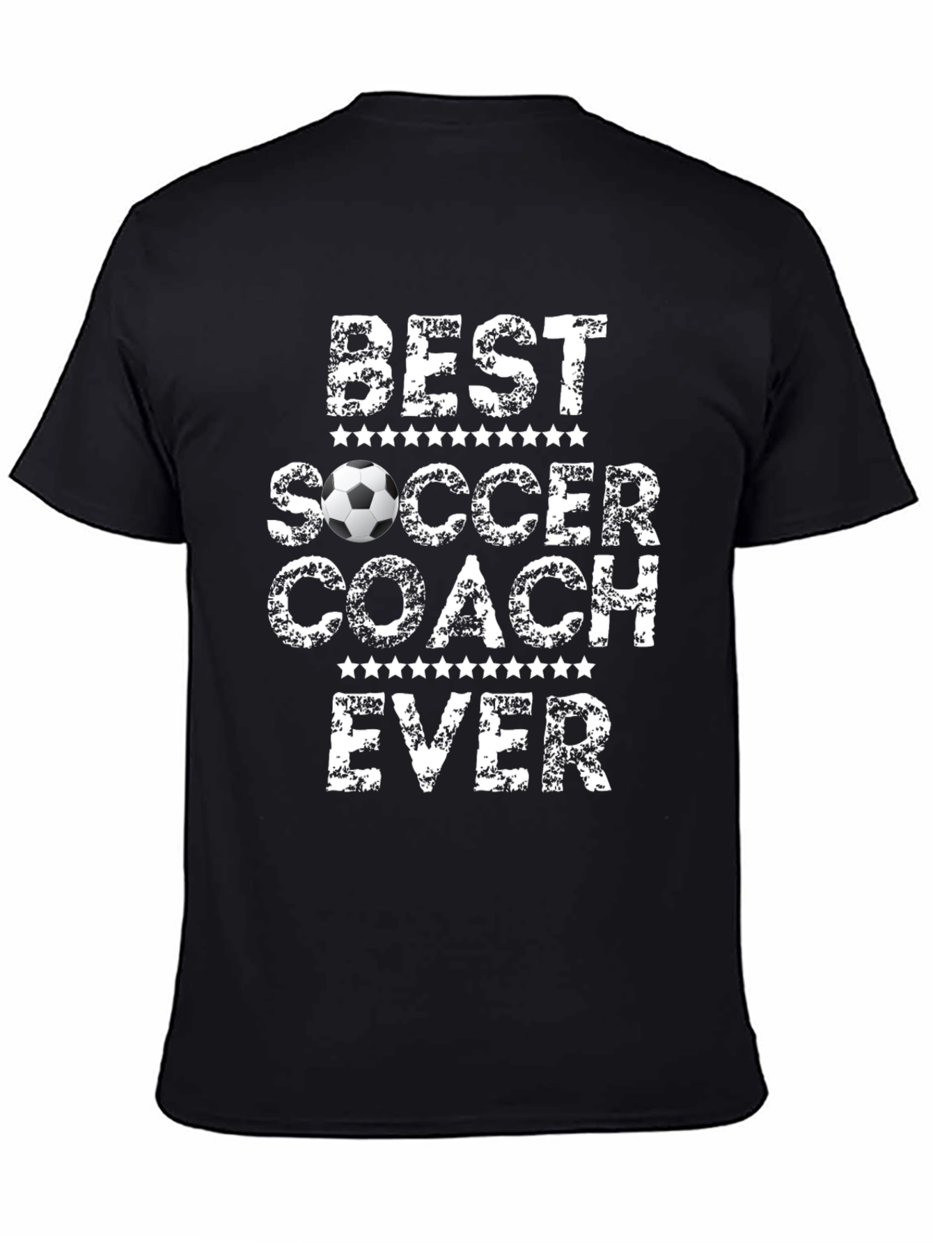 Best Soccer Coach Ever Graphic Tee - Black T-Shirt