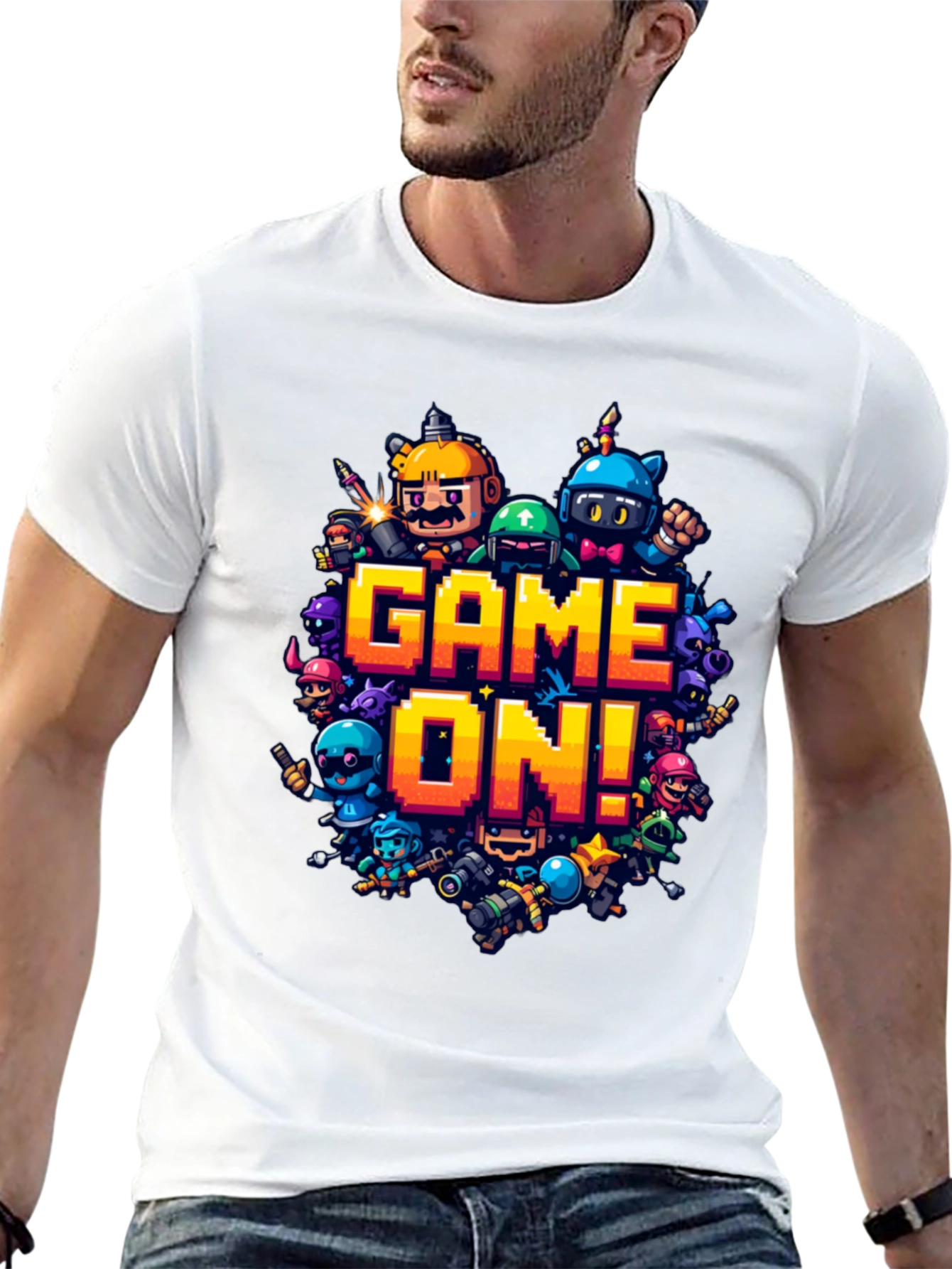 Game On! Black Graphic Tee