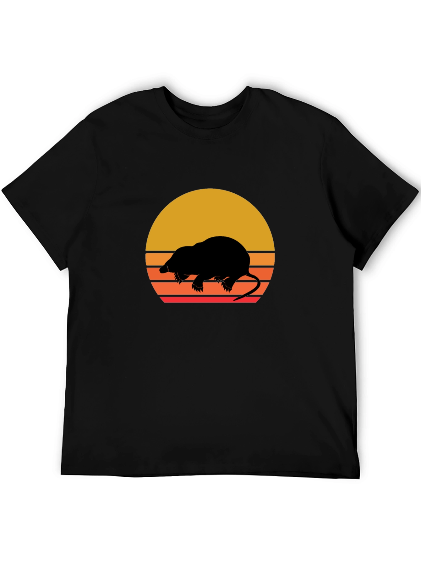 Retro Mole Silhouette Graphic Tee