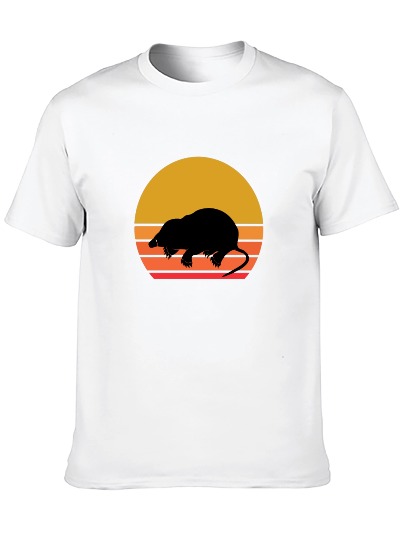 Retro Mole Silhouette Graphic Tee