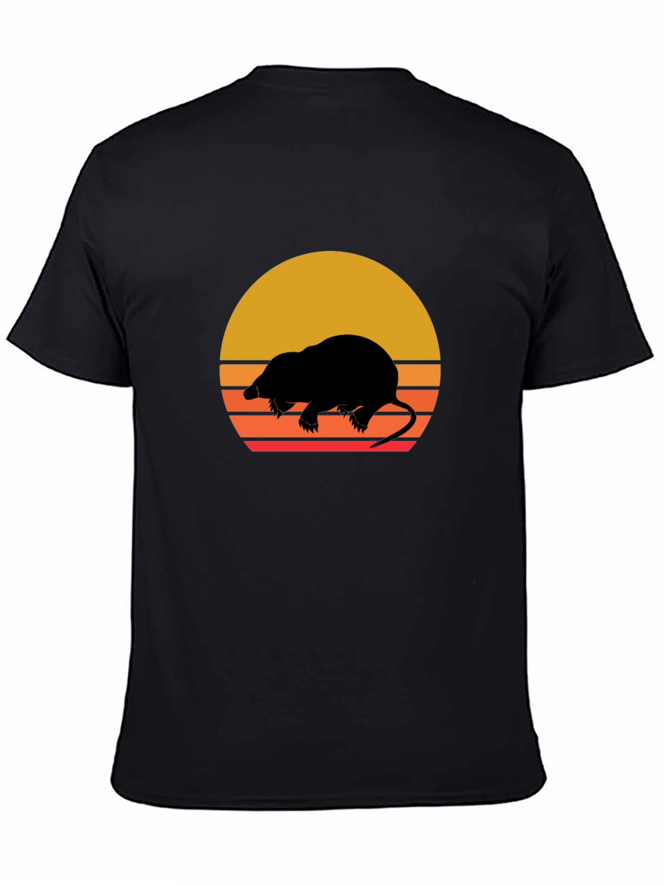 Retro Mole Silhouette Graphic Tee