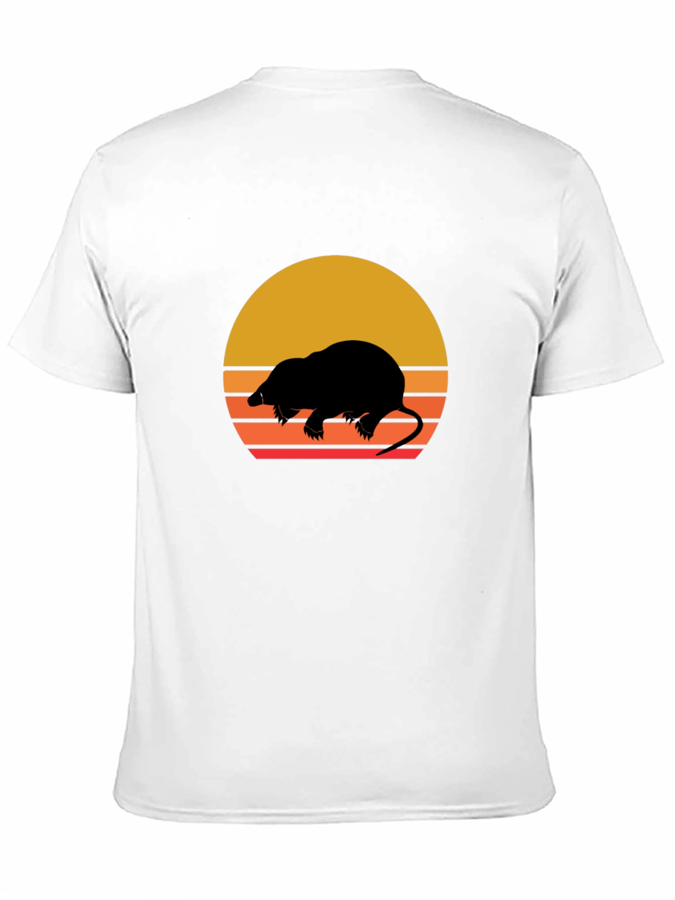 Retro Mole Silhouette Graphic Tee
