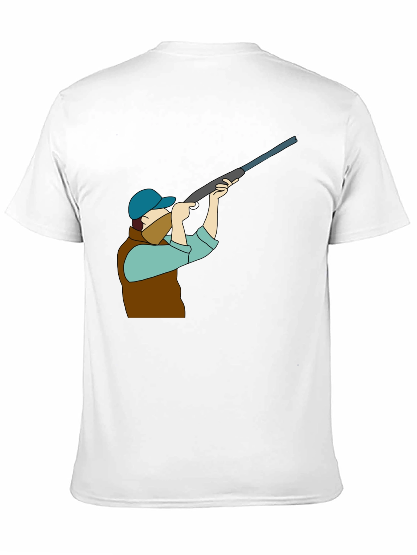 Hunting Graphic Tee - Black Cotton T-Shirt