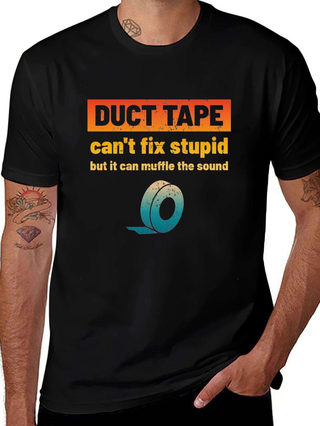 Duct Tape Fixes Stupid T-Shirt