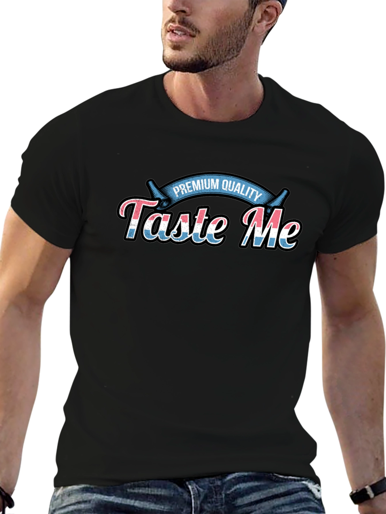 Taste Me Premium Quality Black T-Shirt