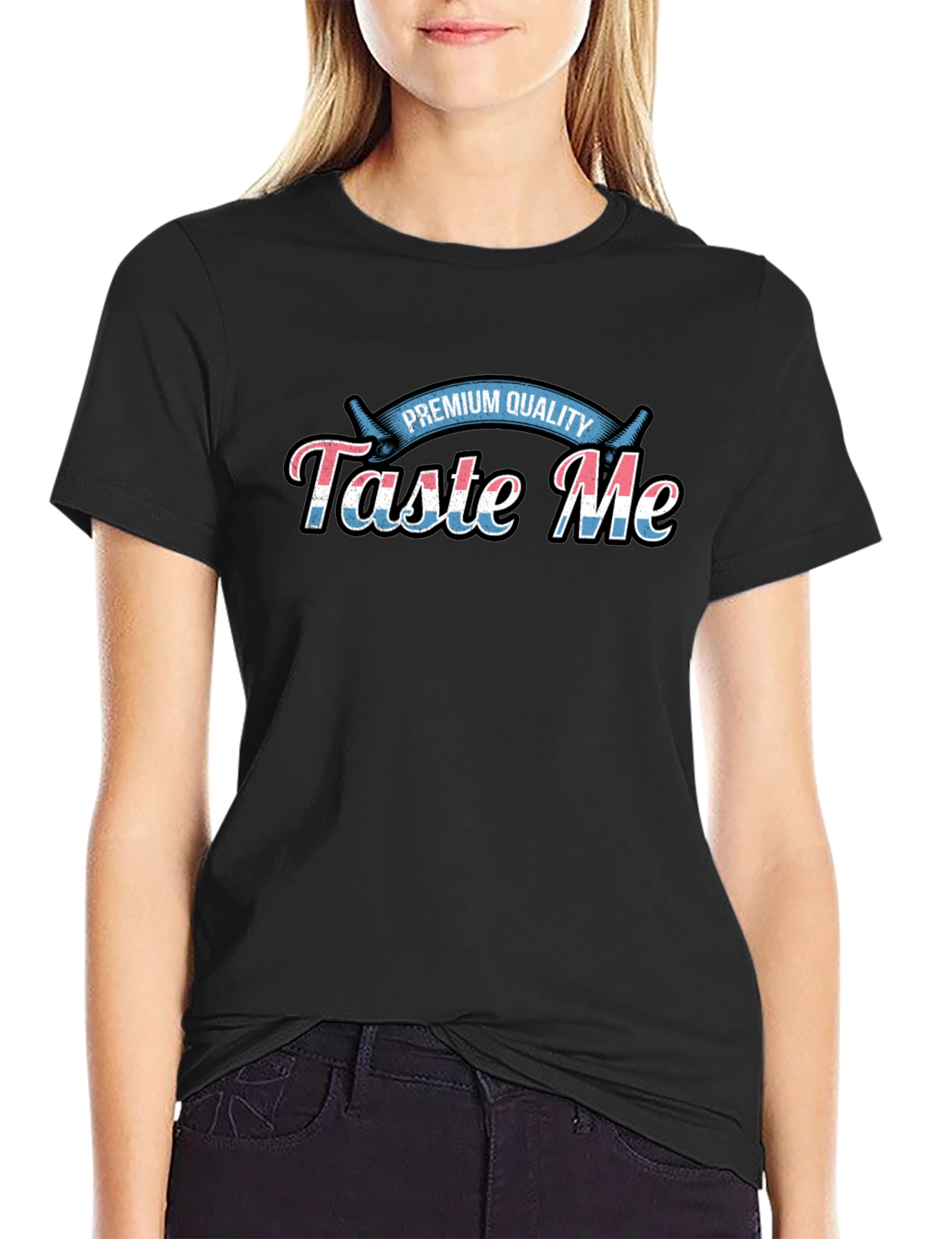 Taste Me Premium Quality Black T-Shirt