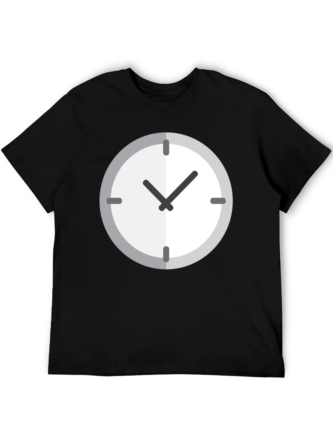 Time Flies Mens Black Graphic Tee
