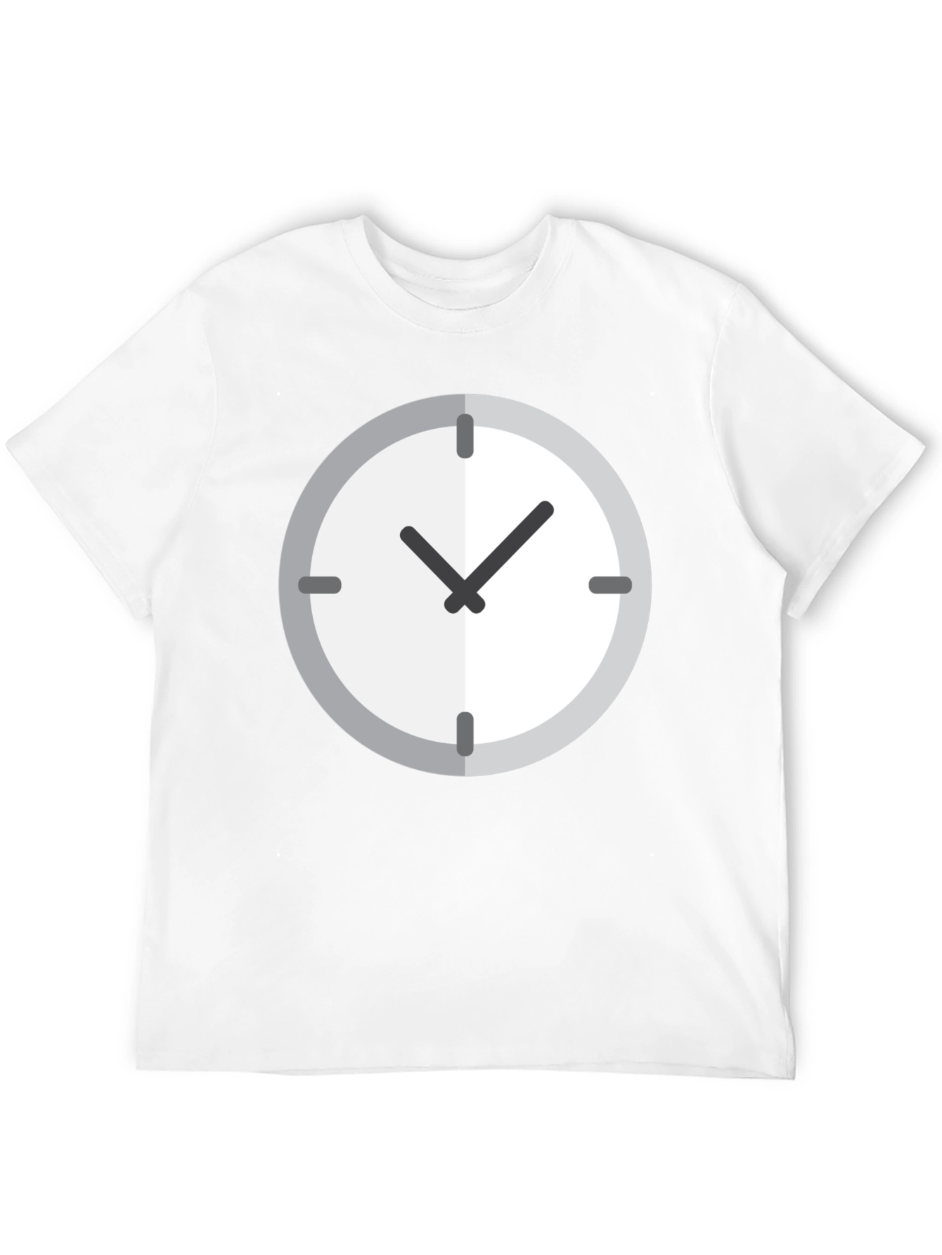 Time Flies Mens Black Graphic Tee