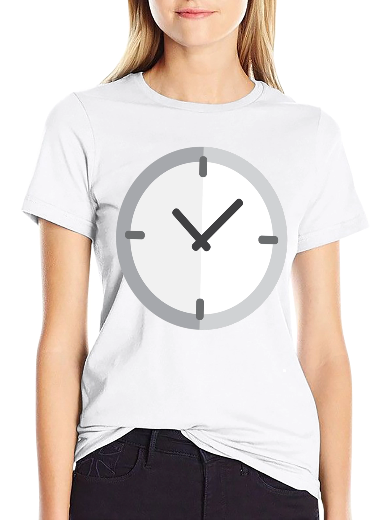 Time Flies Mens Black Graphic Tee