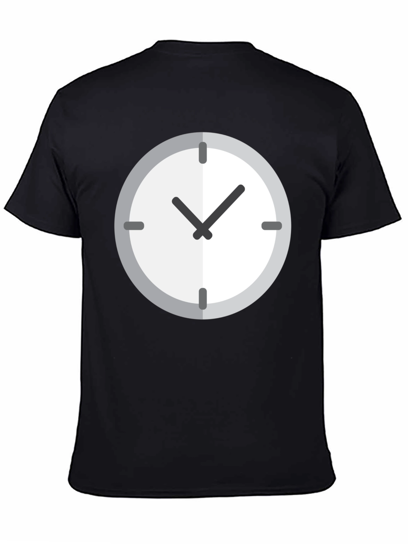Time Flies Mens Black Graphic Tee