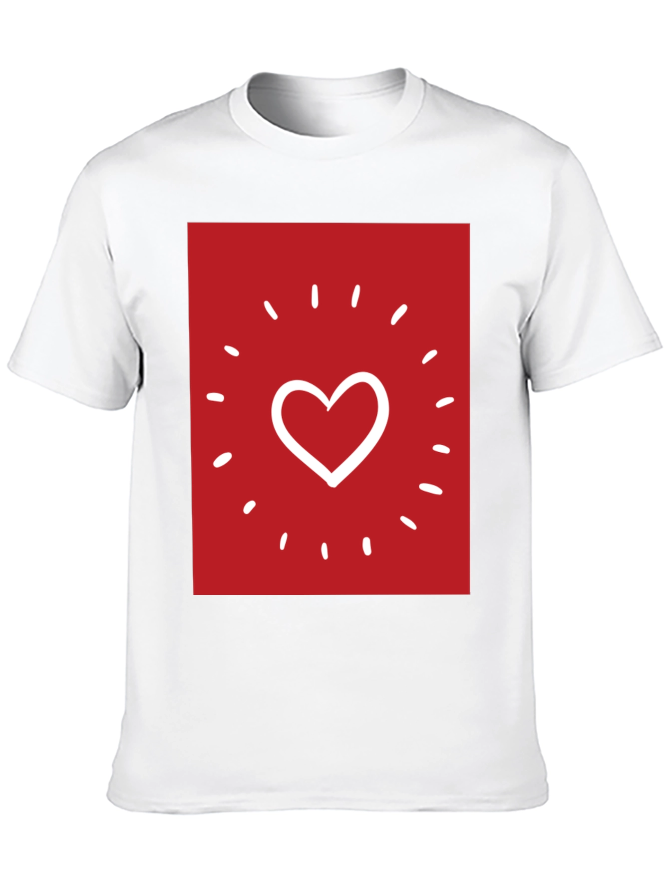 Heart Sparkle Graphic Tee - Black