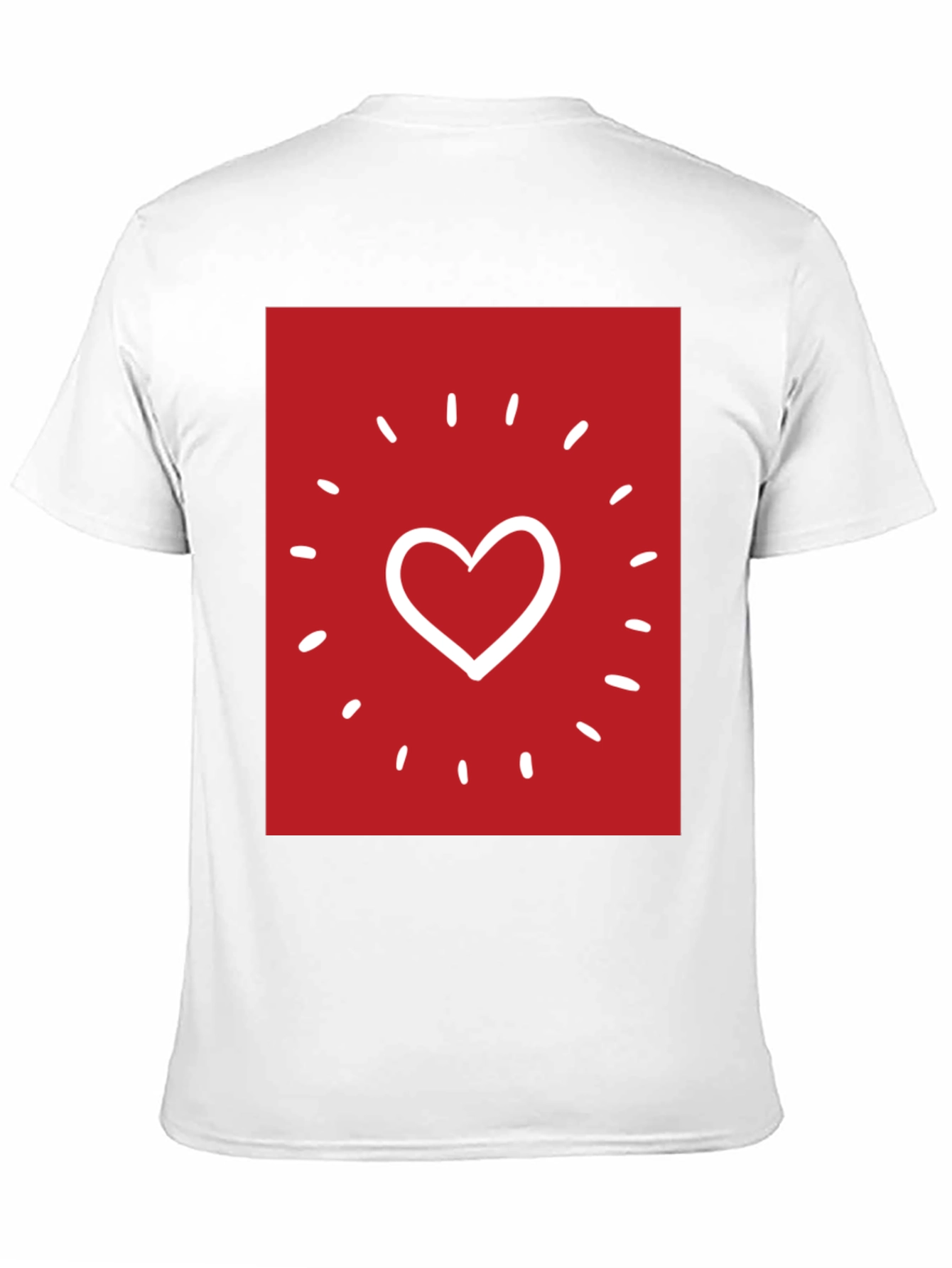 Heart Sparkle Graphic Tee - Black