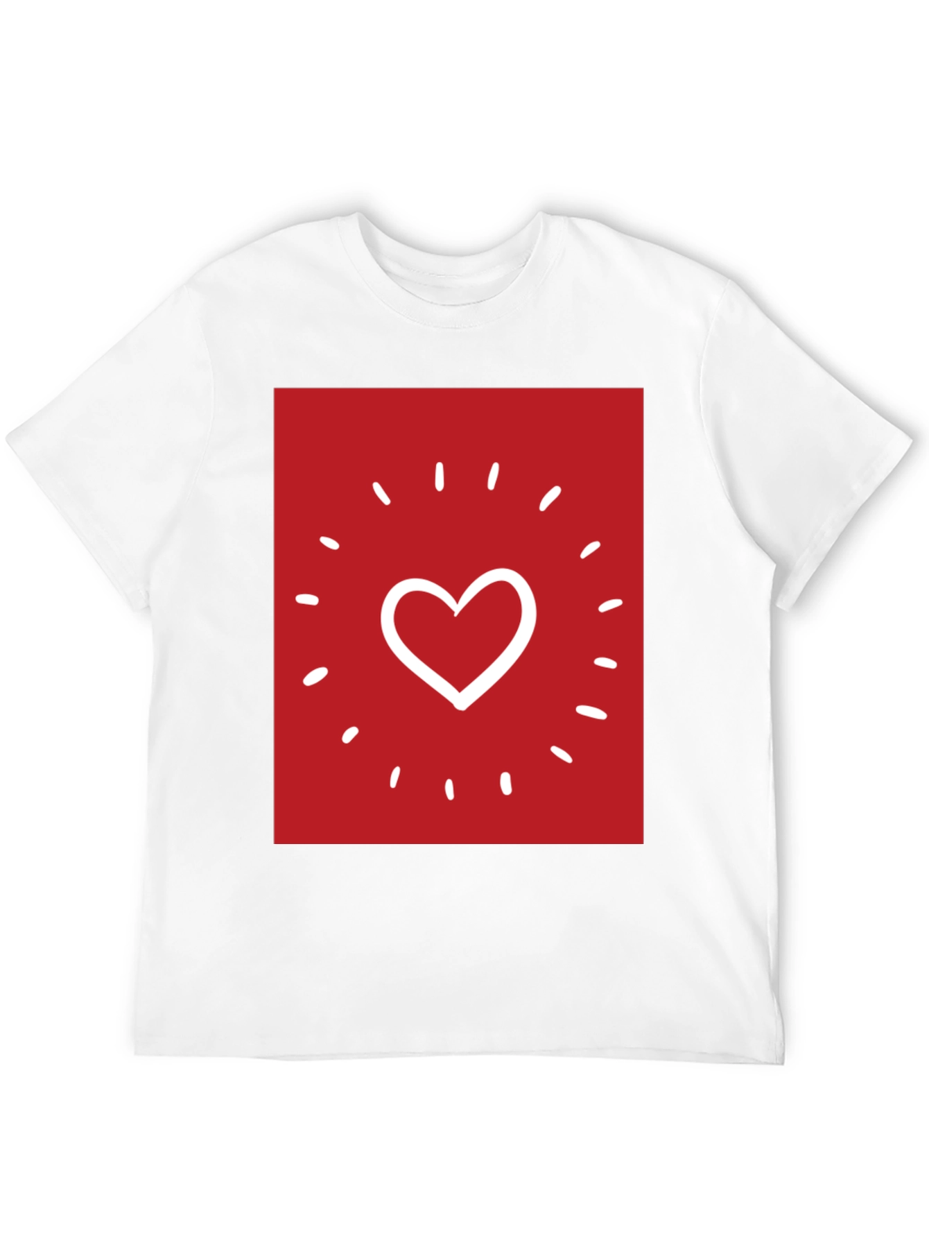 Heart Sparkle Graphic Tee - Black