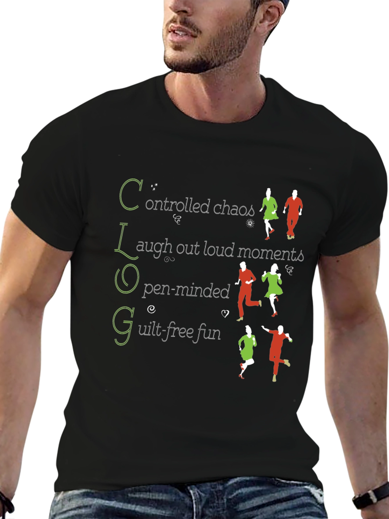 C.L.O.G T-Shirt: Controlled Chaos Fun Tee