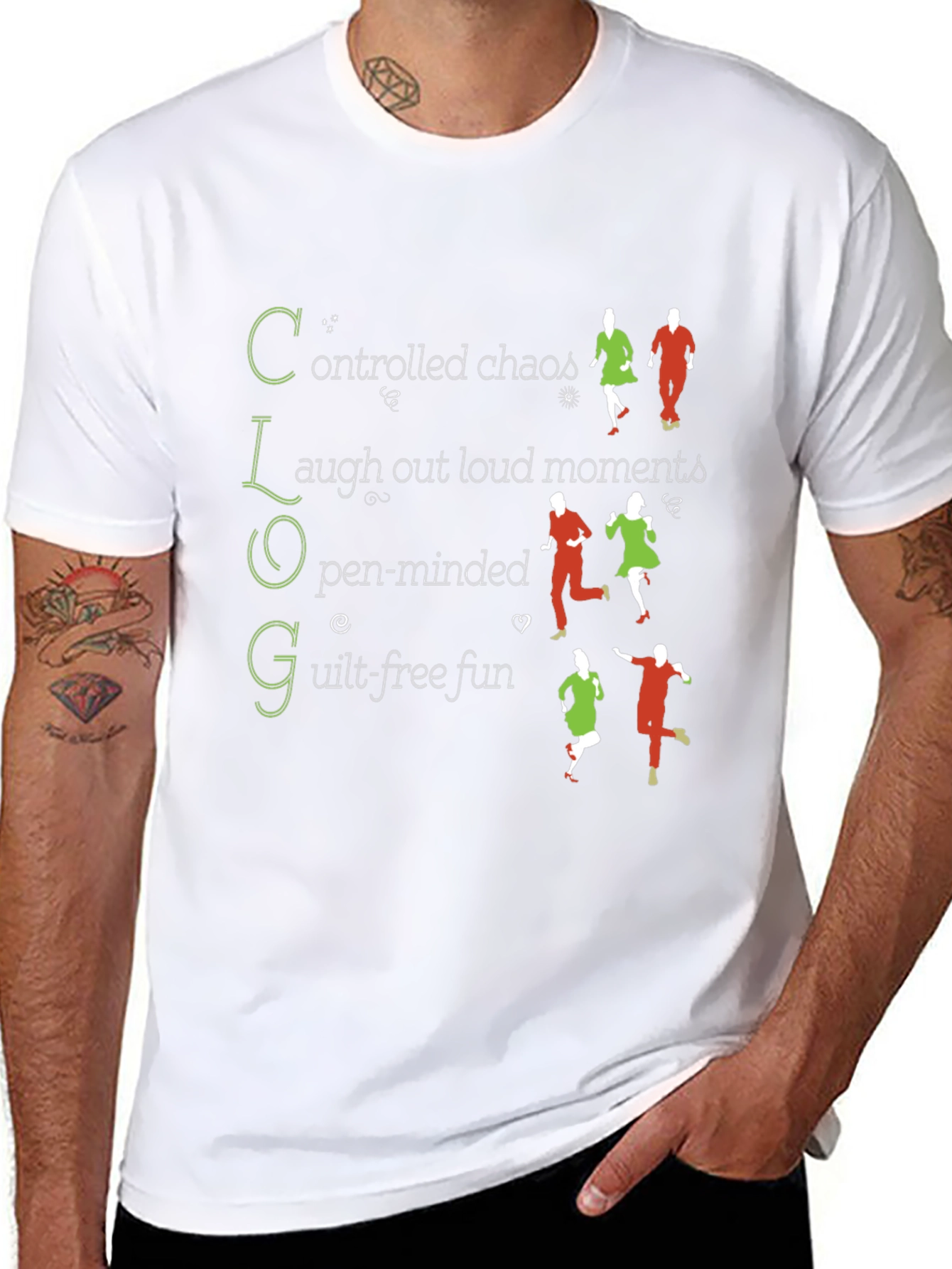 C.L.O.G T-Shirt: Controlled Chaos Fun Tee
