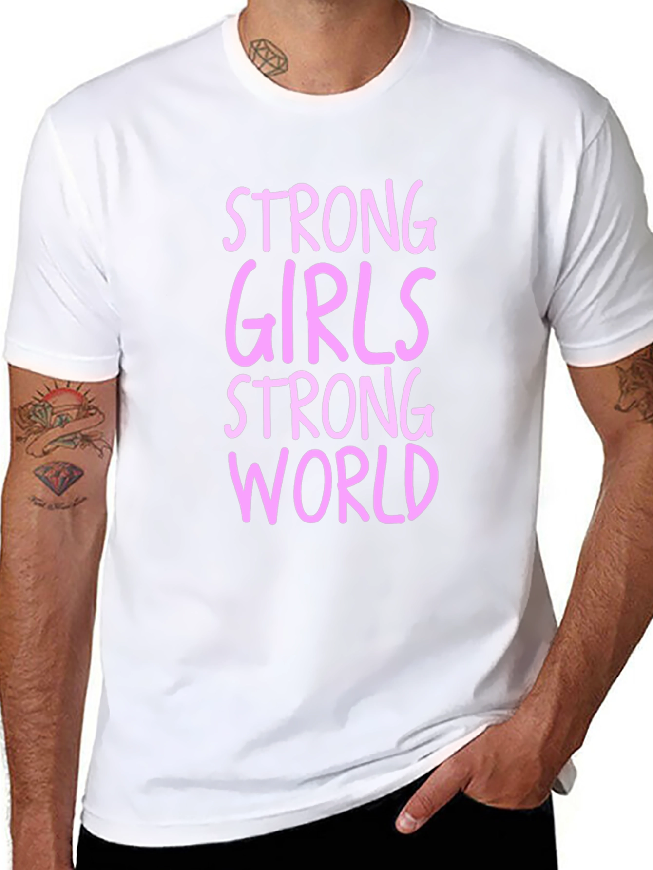 Strong Girls Strong World Graphic Tee
