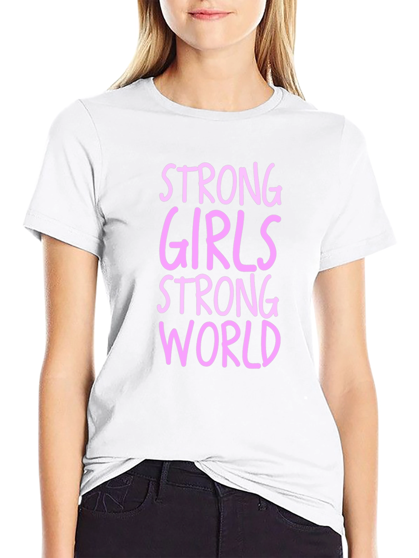 Strong Girls Strong World Graphic Tee