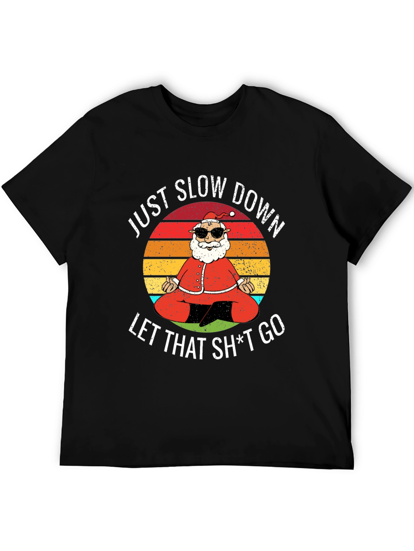 Yoga Santa Graphic Tee - Just Slow Down