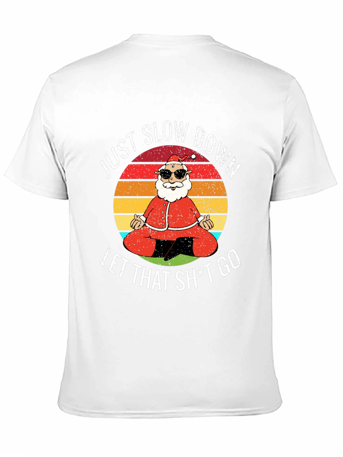 Yoga Santa Graphic Tee - Just Slow Down