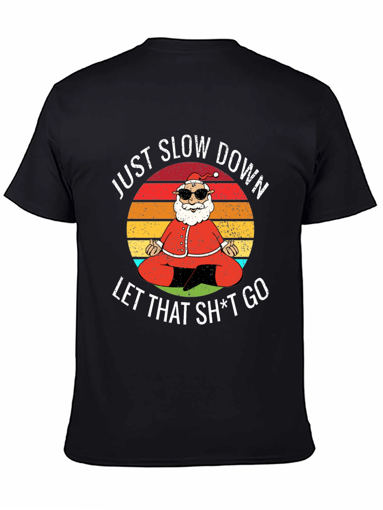 Yoga Santa Graphic Tee - Just Slow Down
