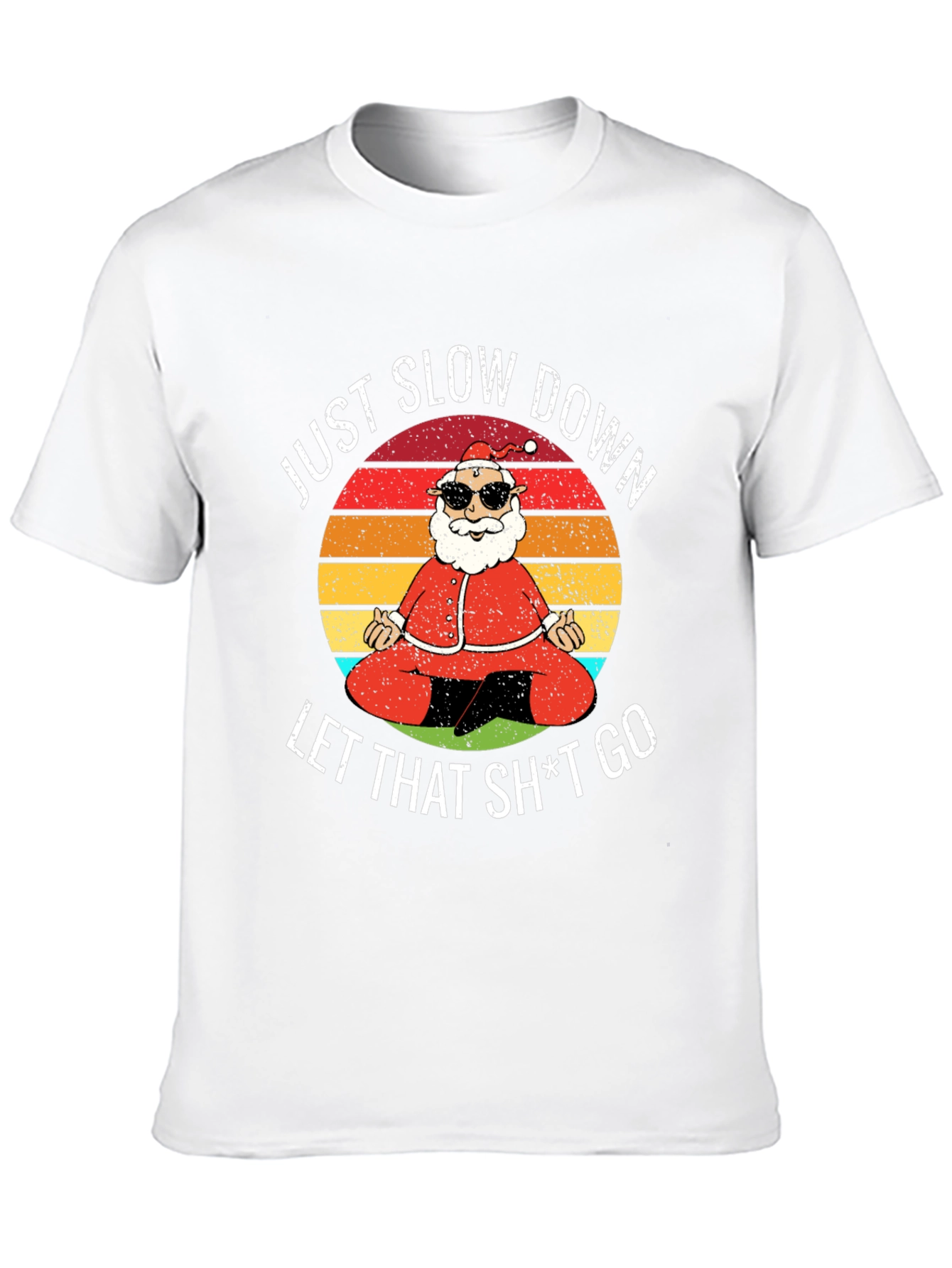 Yoga Santa Graphic Tee - Just Slow Down