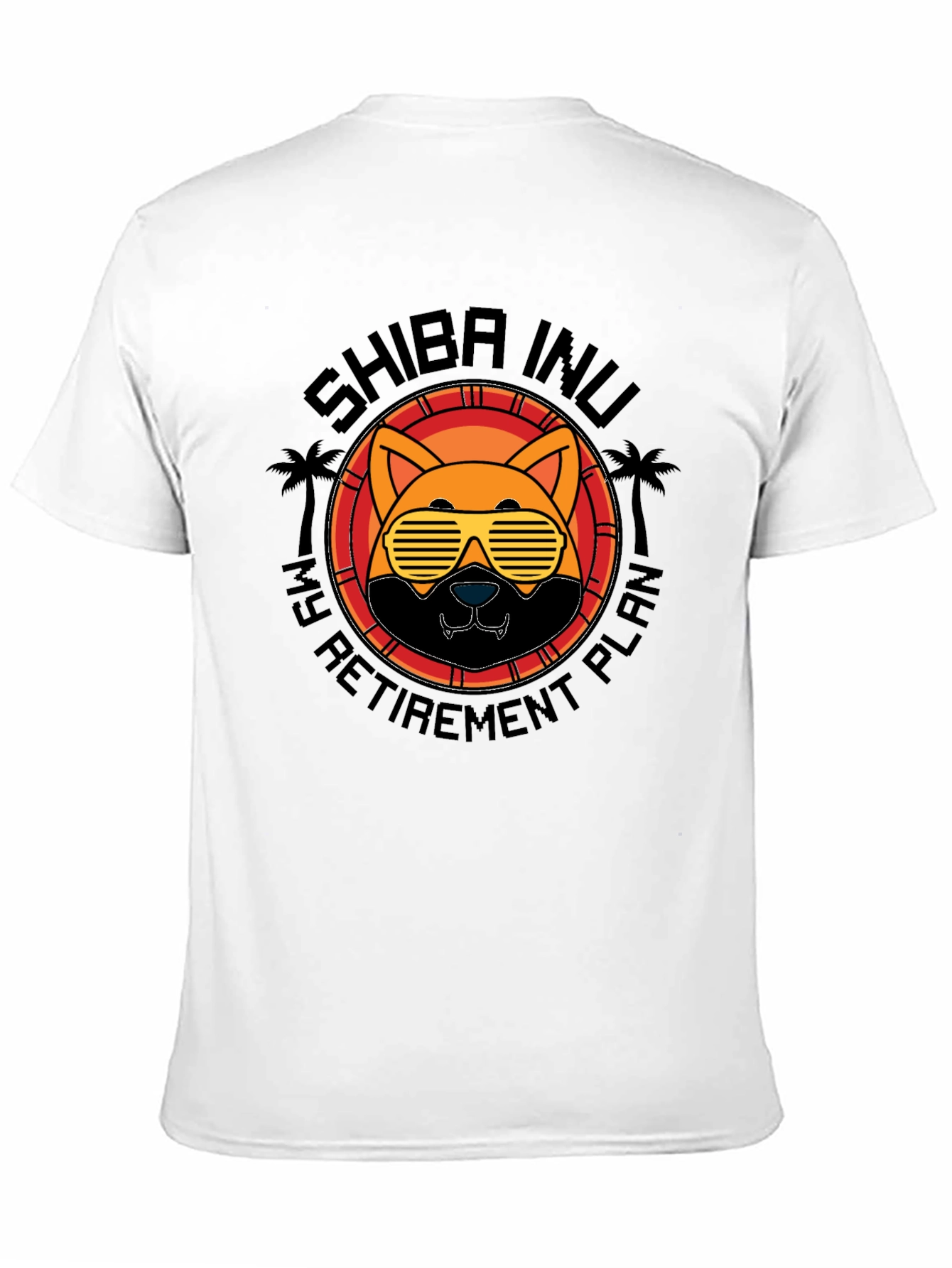 Shiba Inu Retirement Plan Black T-Shirt