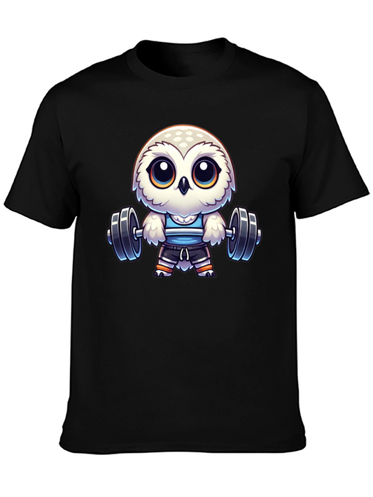 Workout Owl T-Shirt - Gym Animal Tee