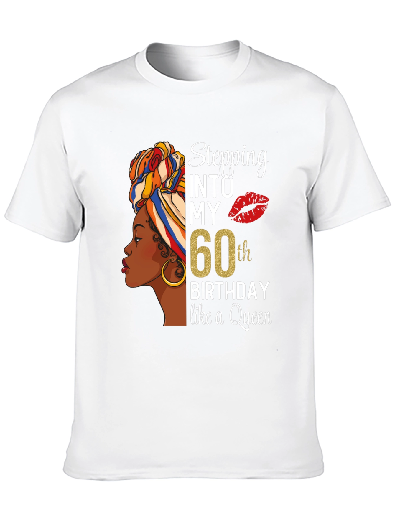 Stepping Into My 60th Birthday Queen T-Shirt