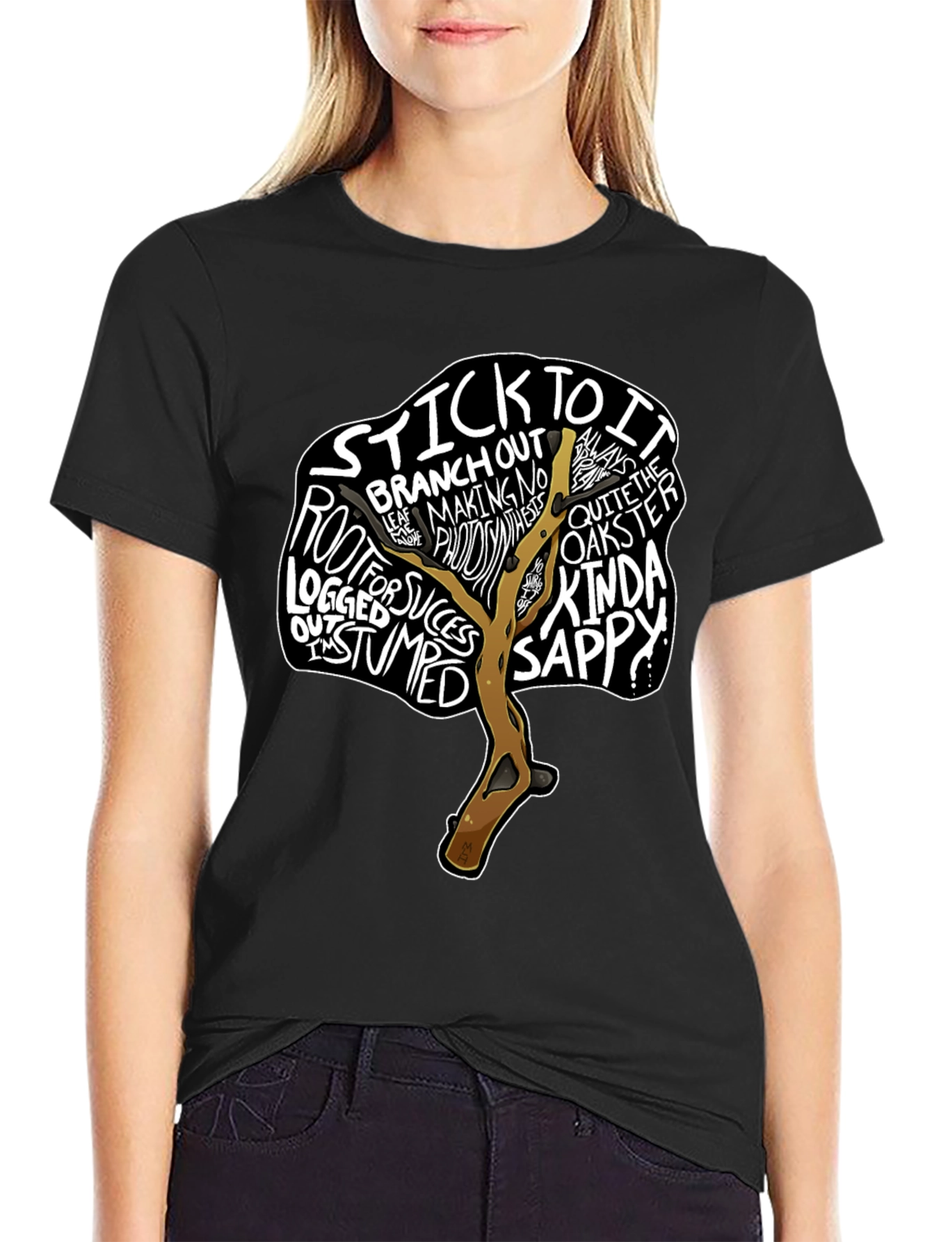 Motivational Tree Graphic Tee - Stick To It